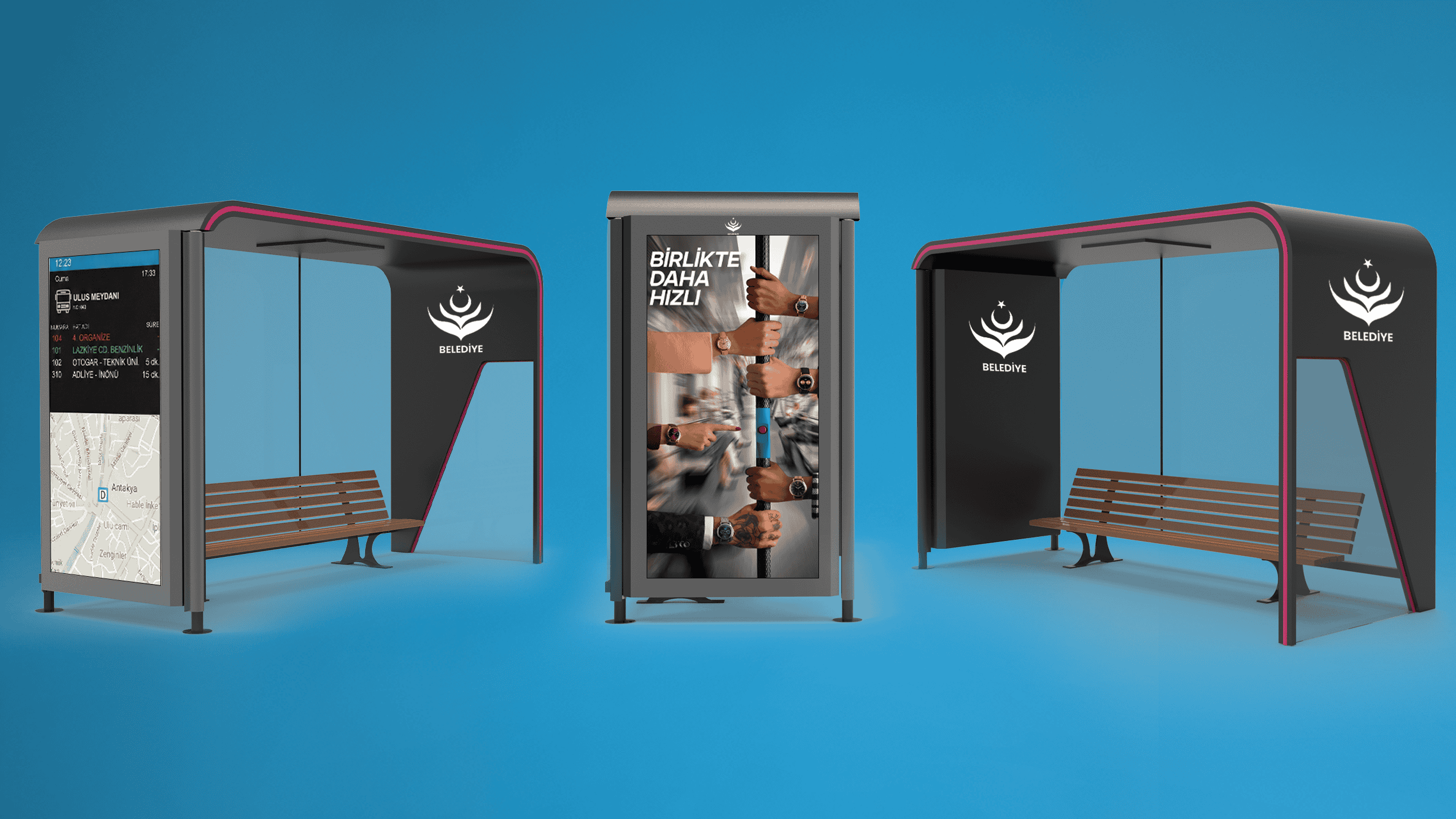 DURAK BILGILENDIRME SISTEMI 3 LU